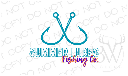 Summer Lures Fishing Co. Chest Logo Digital Download PNG