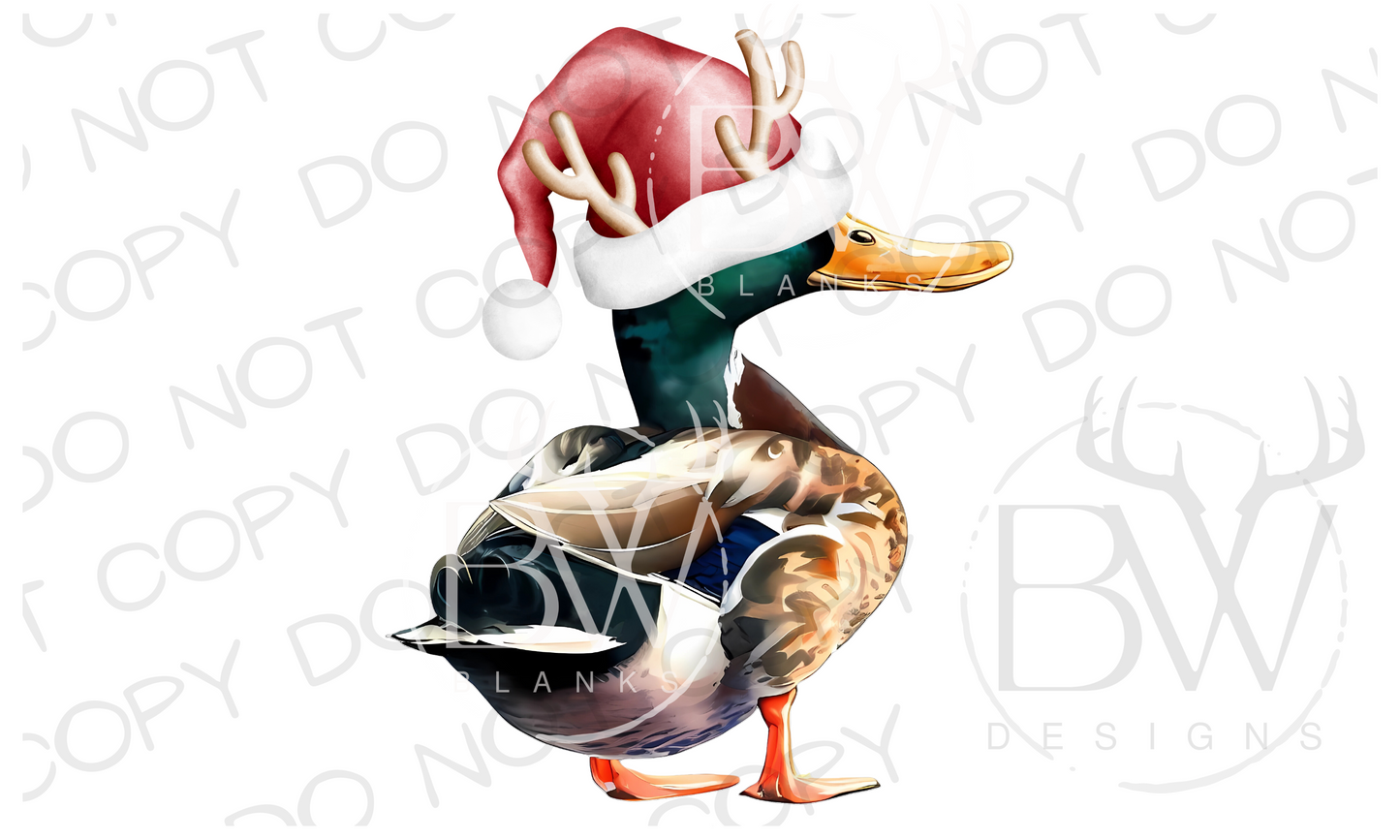 Duck Hunting Christmas Digital Download PNG