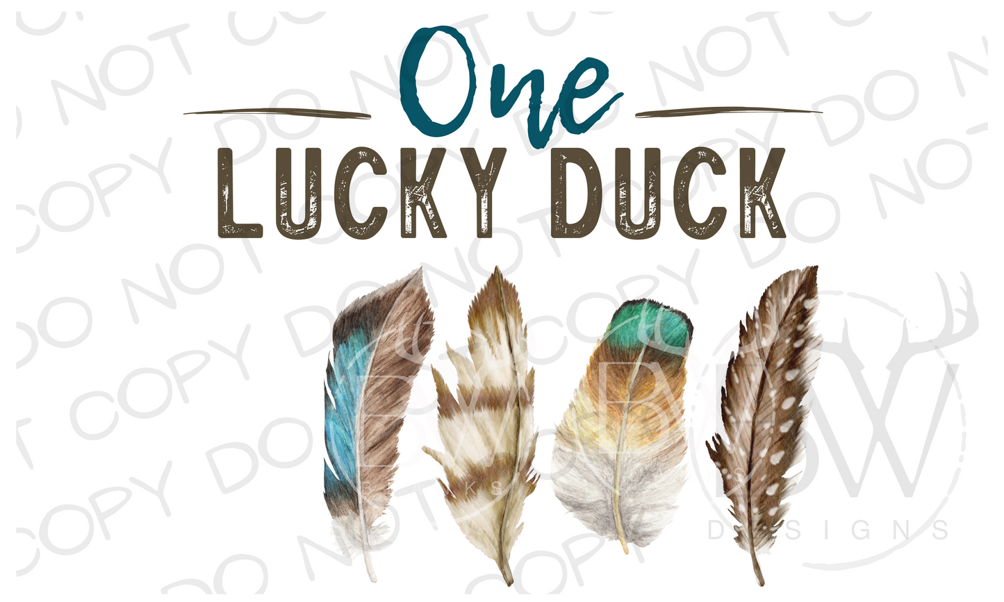 One Lucky Duck Hunting Digital Download PNG