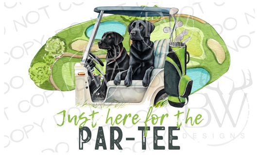 Just Here For the Par-Tee Golf Digital Download PNG