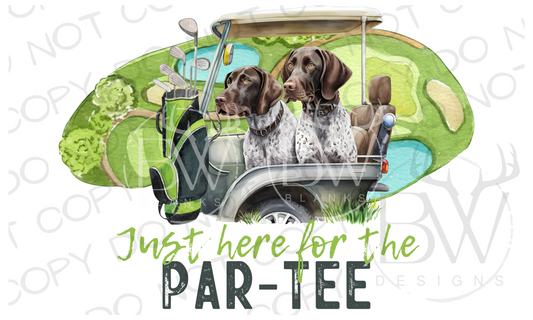 Just Here For the Par-Tee Golf Digital Download PNG