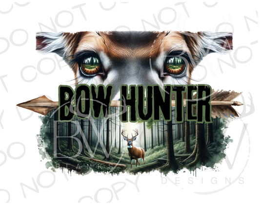 Bow Hunter Deer Hunting Digital Download PNG