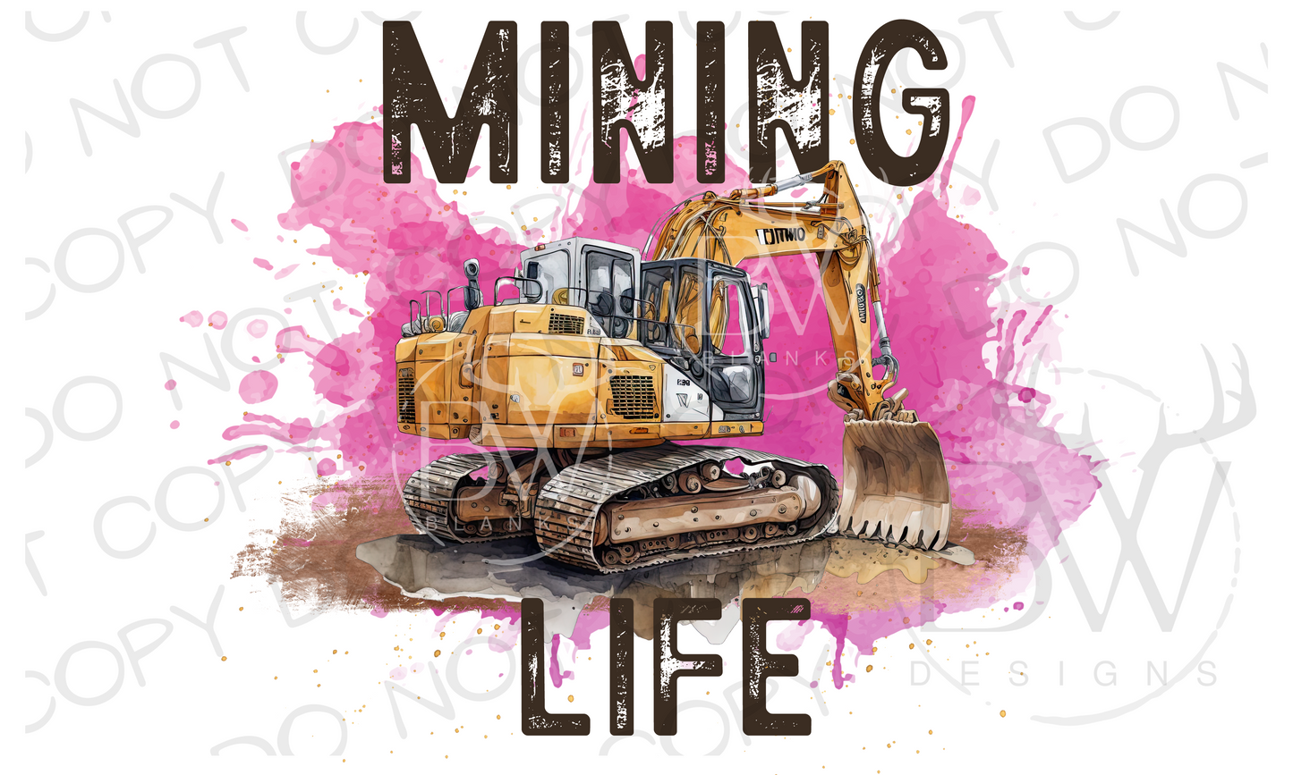 Mining Life Construction Digital Download PNG