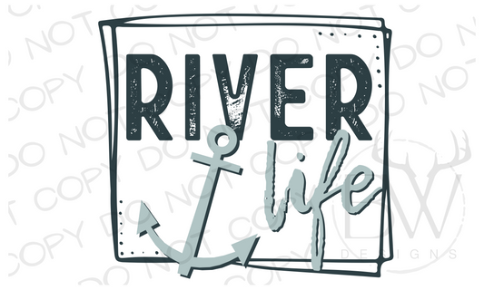 River Life Digital Download PNG