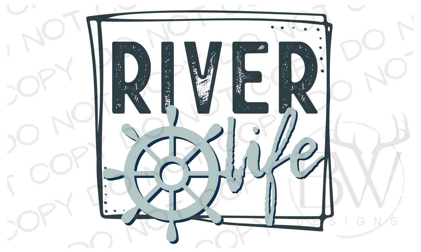 River Life Digital Download PNG