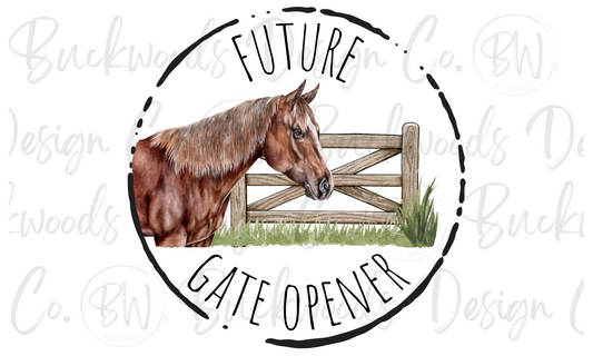 Future Gate Opener Horse Rancher Digital Download PNG