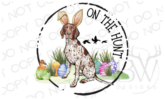 On the Hunt Easter Duck Hunting Digital Download PNG