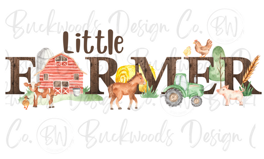 Little Farmer Digital Download PNG