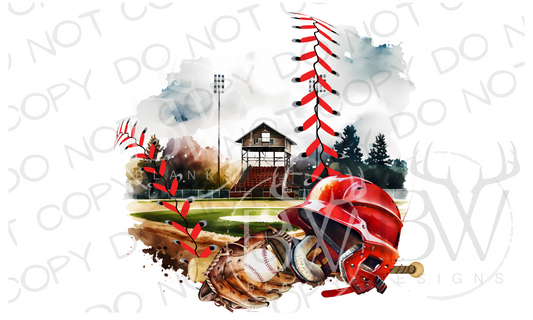 Baseball Field Baseball Digital Download PNG