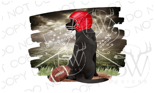 Football Hunting Dog Digital Download PNG