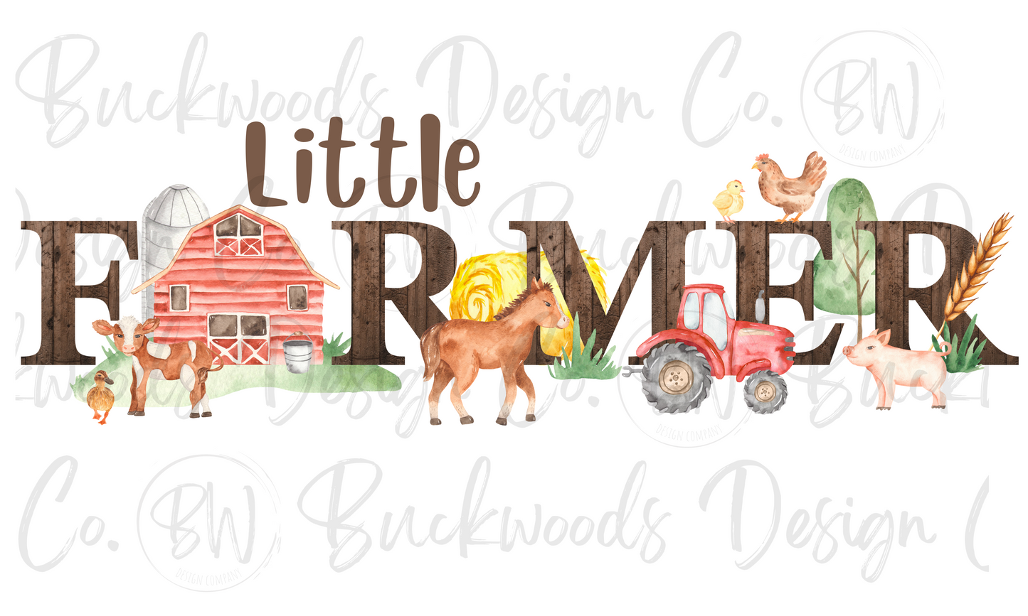 Little Farmer Digital Download PNG