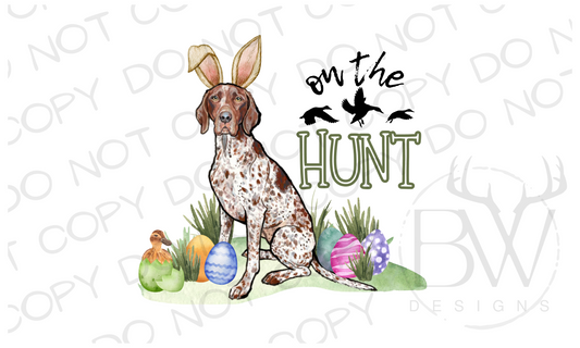 On the Hunt Easter Duck Hunting Digital Download PNG