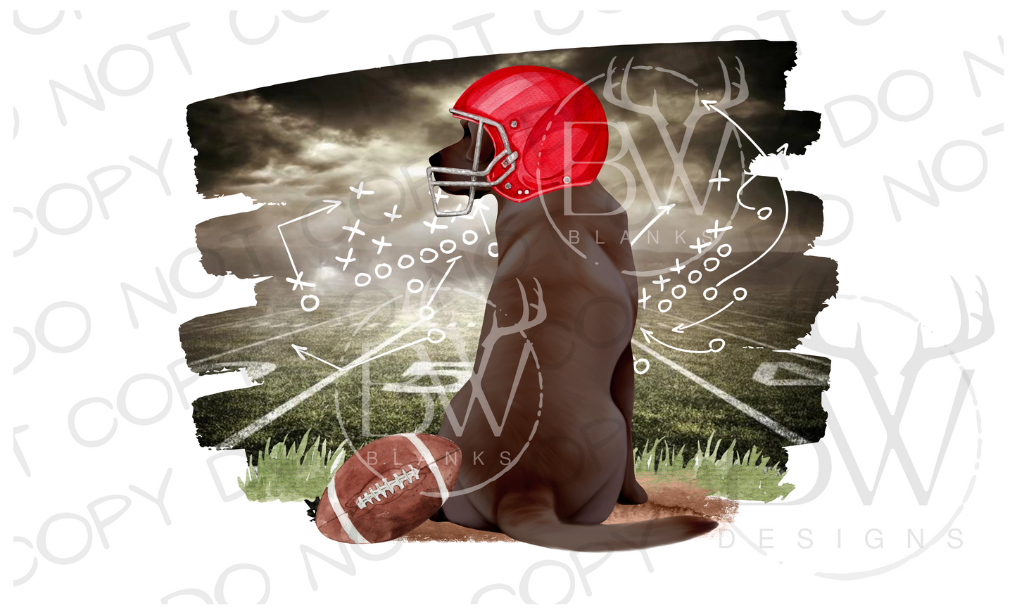 Football Hunting Dog Digital Download PNG