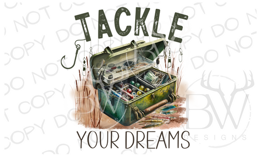 Tackle Your Dreams Fishing Tackle Box Digital Download PNG