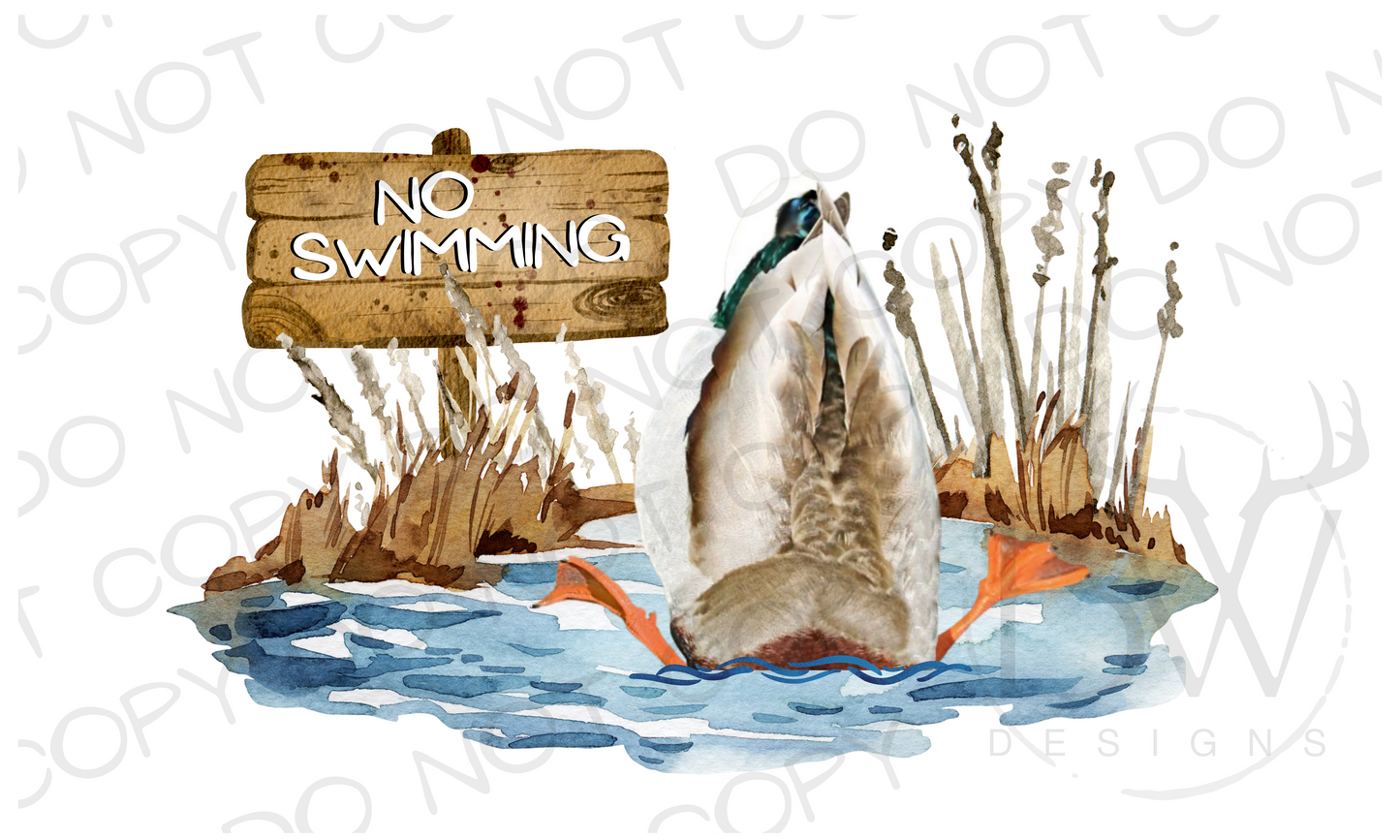 Duck Butt Duck Hunting Digital Download PNG