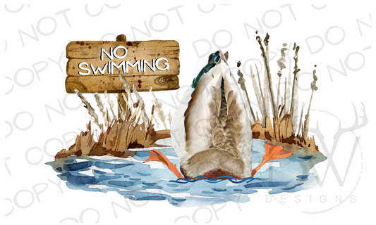 Duck Butt Duck Hunting Digital Download PNG