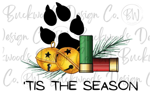 Jingle Bells & Shotgun Shells Hunting Christmas Digital Download PNG