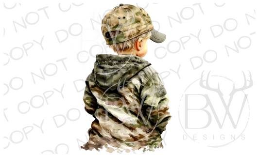 Little Boy Hunter Hunting Digital Download PNG