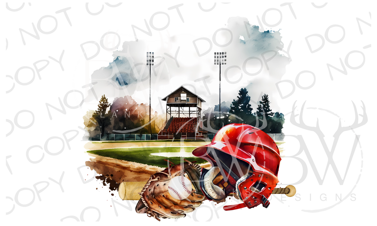 Baseball Field Baseball Digital Download PNG