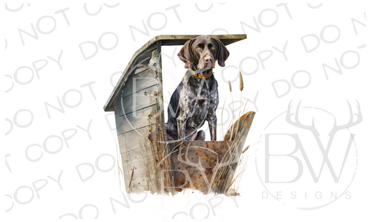 GSP Hunting Dog Digital Download PNG