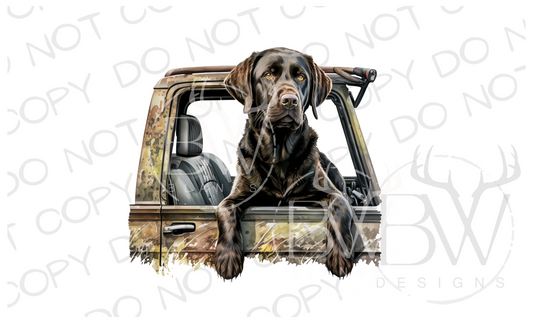 Lab Hunting Dog Digital Download PNG