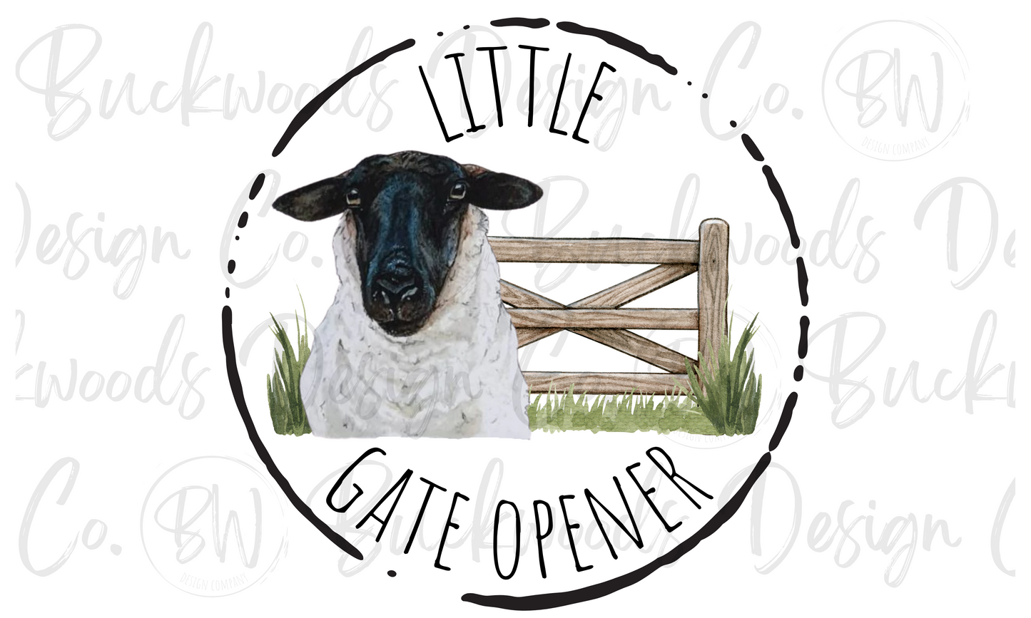 Little Gate Opener Sheep Rancher Digital Download PNG