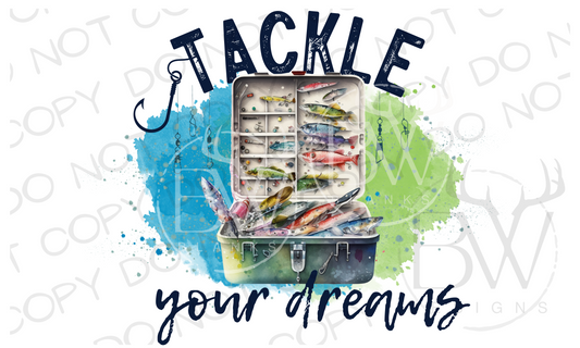 Tackle Your Dreams Fishing Tackle Box Digital Download PNG