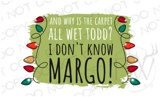 Why is the Carpet All Wet Christmas Family Vacation Digital Download PNG