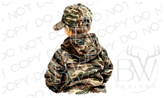 Little Boy Hunter Hunting Digital Download PNG