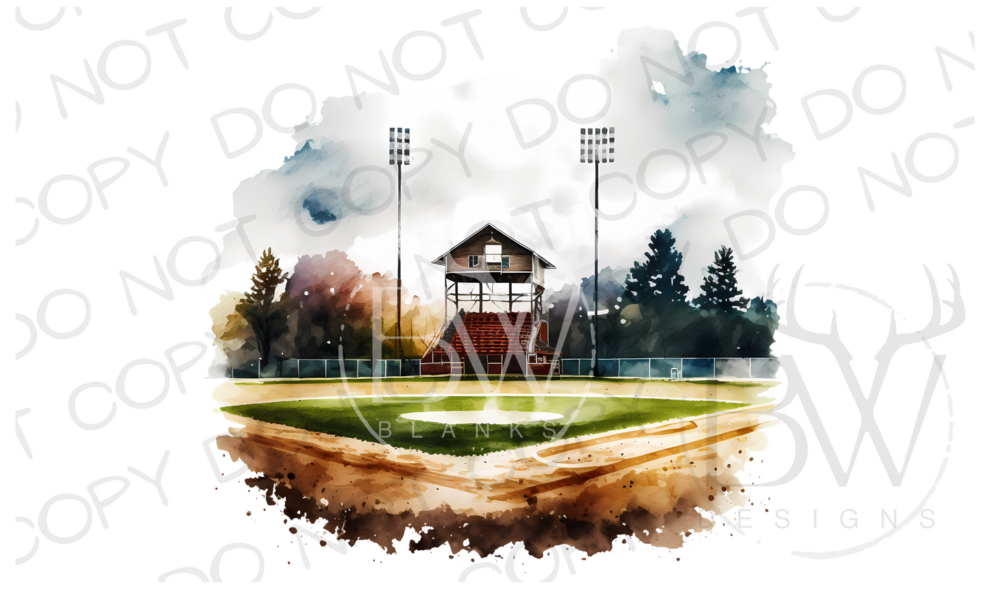 Baseball Field Baseball Digital Download PNG