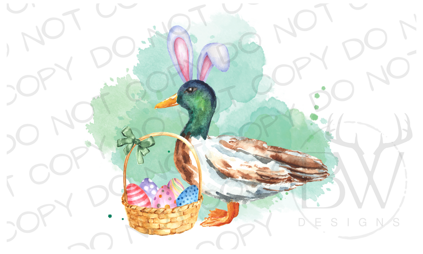 Easter Duck Digital Download PNG