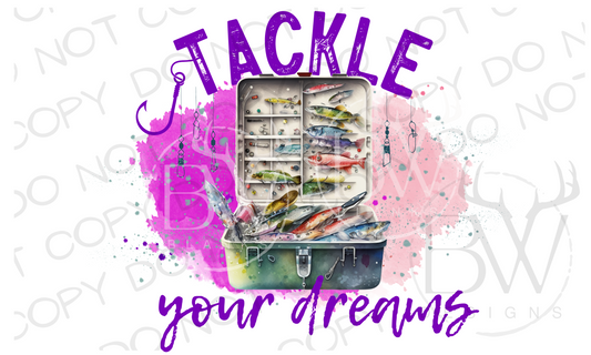 Tackle Your Dreams Fishing Tackle Box Digital Download PNG