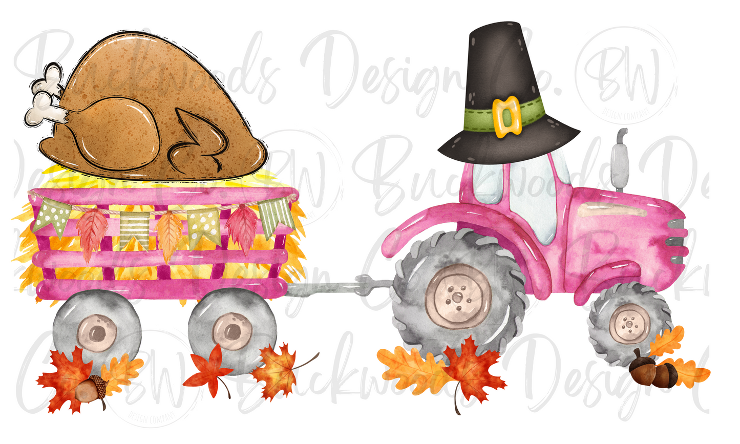 Thanksgiving Tractor Digital Download PNG