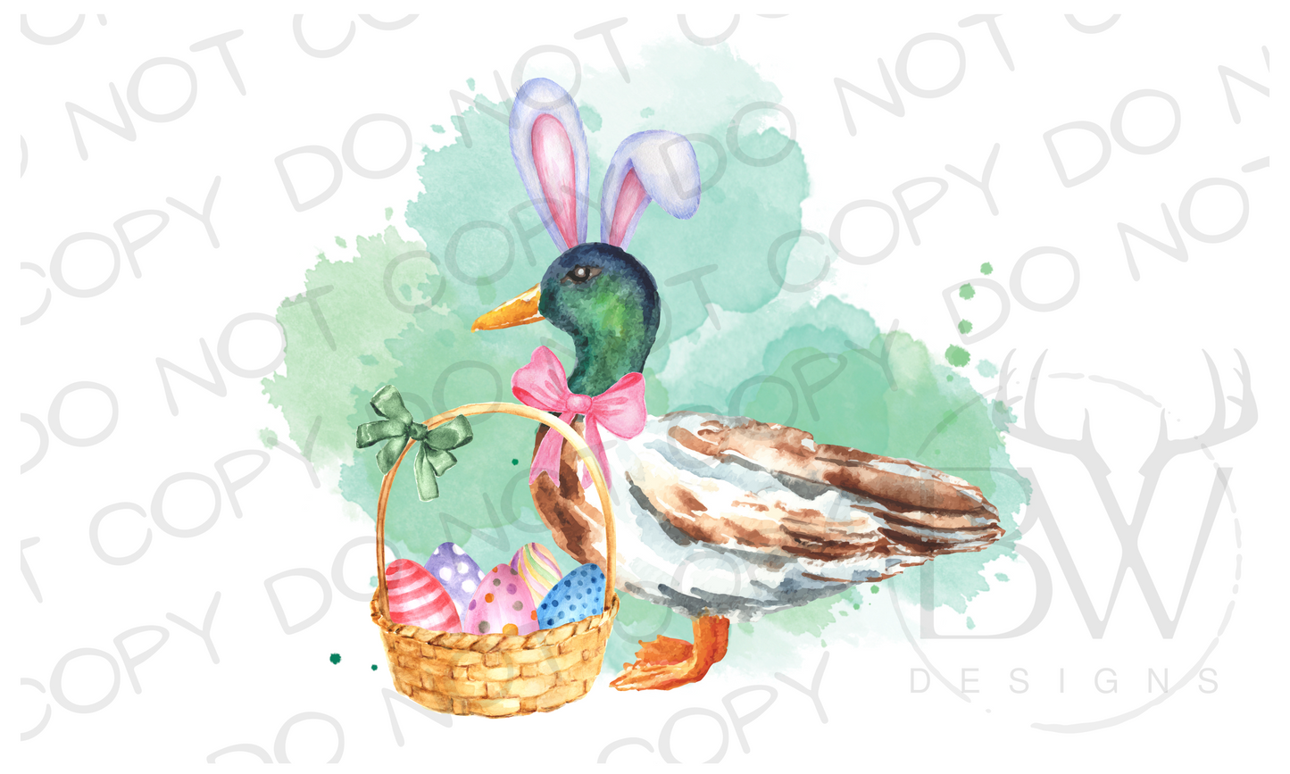 Easter Duck Digital Download PNG