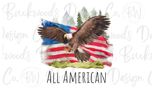 All American Bald Eagle Digital Download PNG