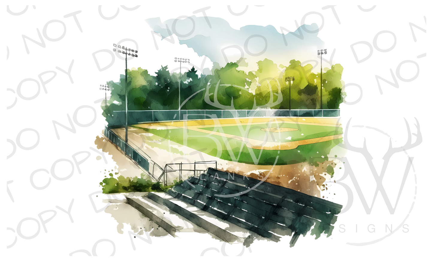 Baseball Field Baseball Digital Download PNG