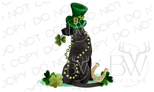 Irish Hunting Dog St. Patrick's Day Hunting Digital Download PNG