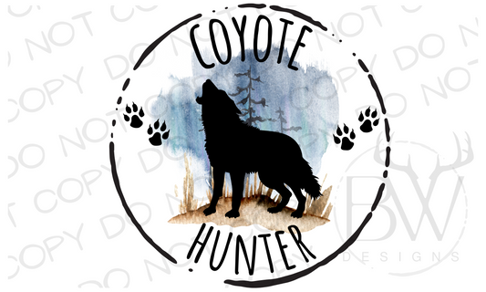 Coyote Hunter Coyote Hunting Digital Download PNG