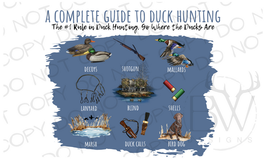 A Complete Guide to Duck Hunting Digital Download PNG