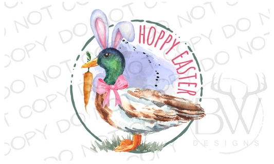 Hoppy Easter Duck Digital Download PNG