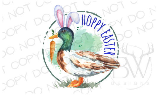 Hoppy Easter Duck Digital Download PNG