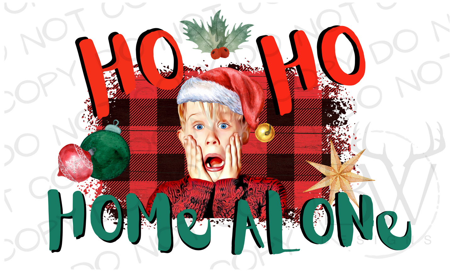 Ho Ho Home Alone Digital Download PNG