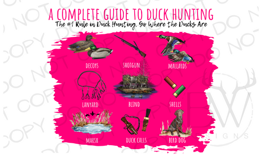 A Complete Guide to Duck Hunting Digital Download PNG