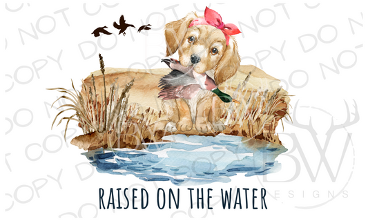 Raised On the Water Duck Hunting Digital Download PNG