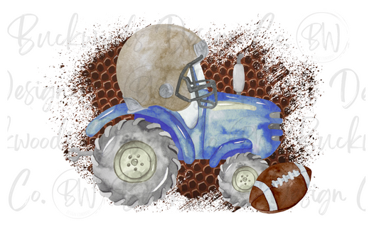 Football Tractor Digital Download PNG