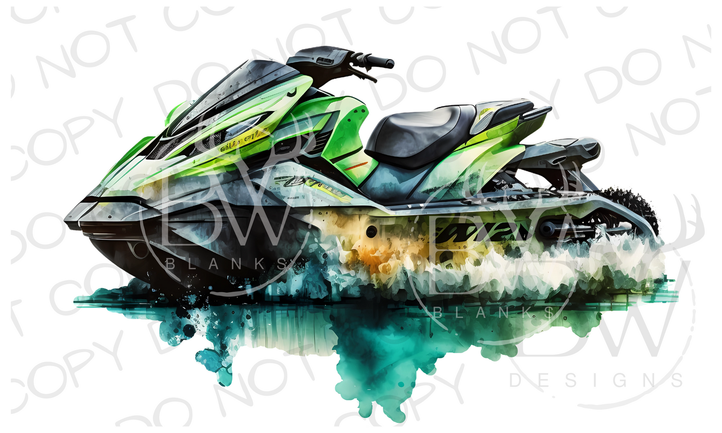 Jet Ski Summer Digital Download PNG