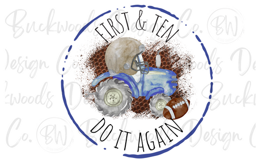 Football Tractor Digital Download PNG