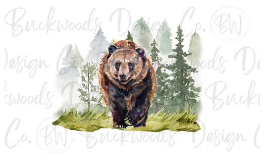 Bear Hunting Digital Download PNG