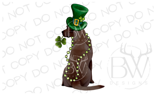 Irish Hunting Dog St. Patrick's Day Hunting Digital Download PNG
