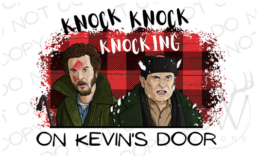 Knocking on Kevin's Door Wet Bandits Home Alone Digital Download PNG